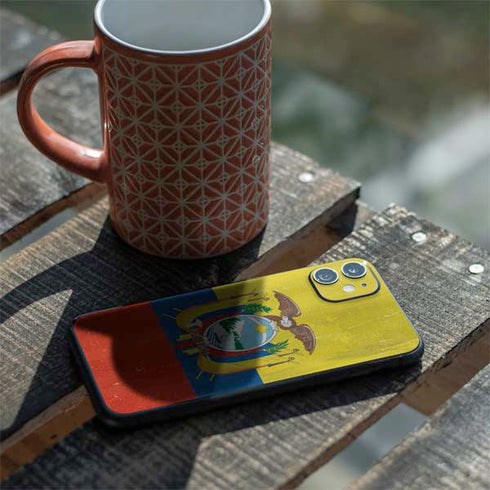 Ecuador Flag Distressed iPhone 11 Skin